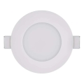 Lámpara empotrada LED para baño LORI LED/4,5W/230V IP65 2700/4000K Ø 8,5 cm blanca