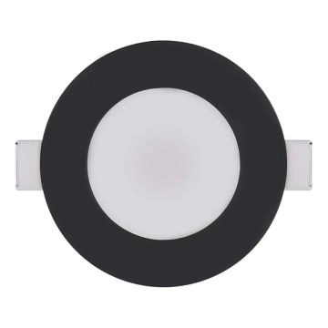 Lámpara empotrada LED para baño LORI LED/4,5W/230V IP65 2700/4000K Ø 8,5 cm negra