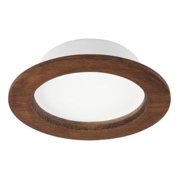 Lámpara empotrada LED WOODY SPOT LED/12,5W/230V 4000K cereza Ø 16 cm