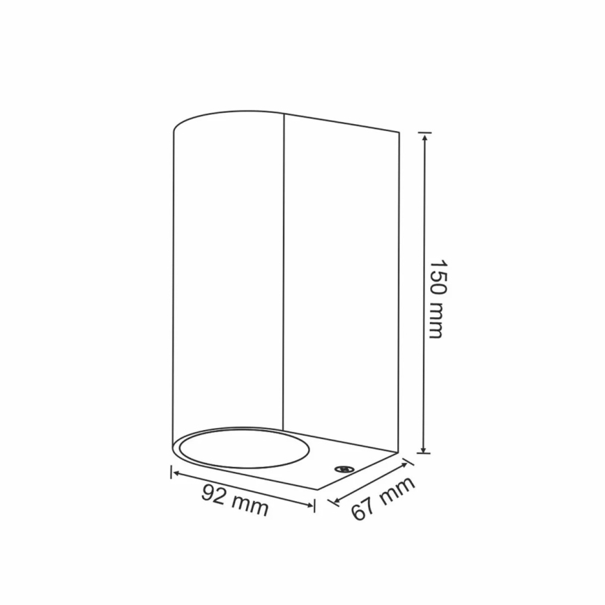 Lámpara exterior  BOSTON 2xGU10/35W/230V IP44