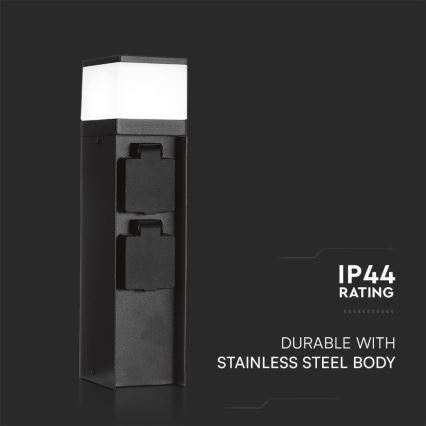 Lámpara exterior con 2 enchufes 1xG9/11W/230V IP44