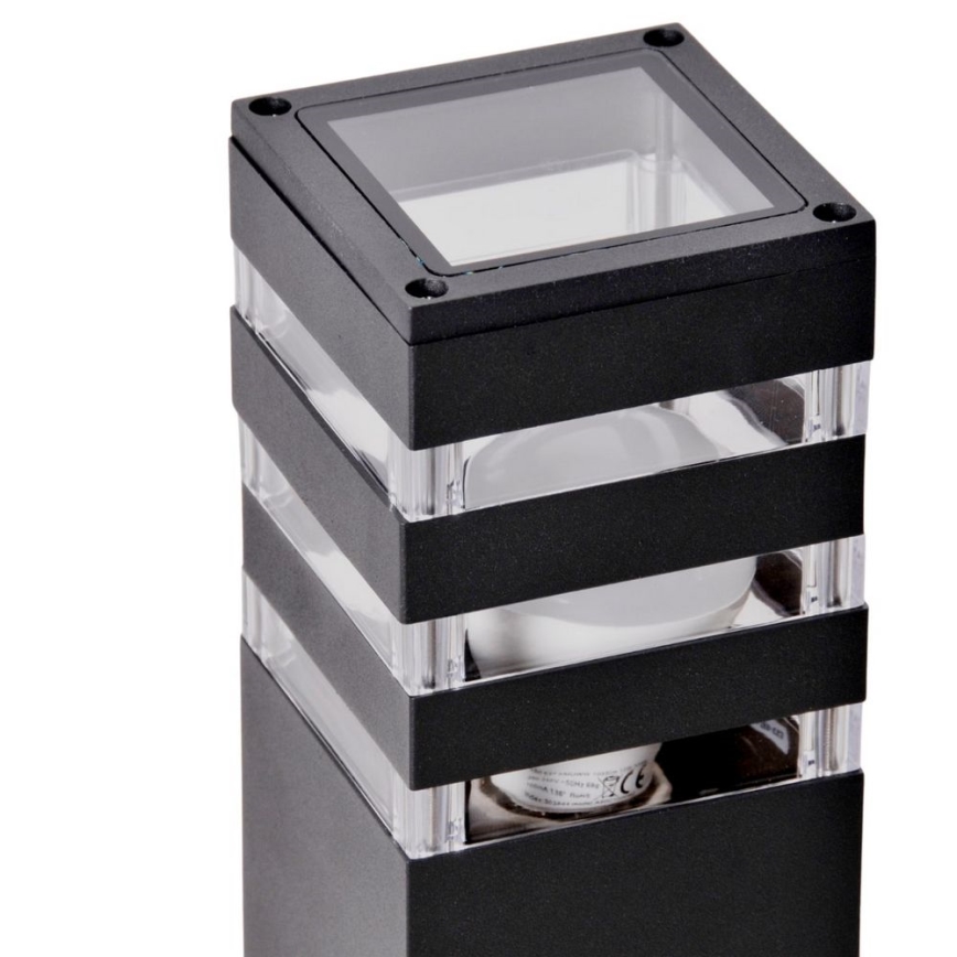 Lámpara exterior con sensor TEKSAS 1xE27/12W/230V IP44 44 cm antracita