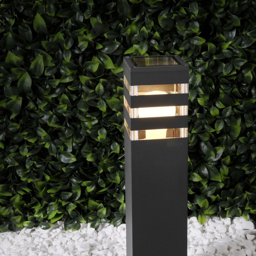 Lámpara exterior con sensor TEKSAS 1xE27/12W/230V IP44 74 cm antracita