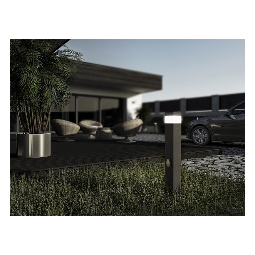 Lámpara exterior con sensor y enchufe GARD 1xE14/60W IP44