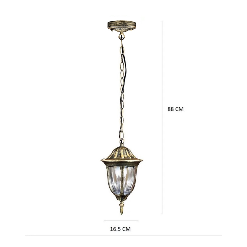 Lámpara exterior de techo LED FLORENCJA 1xE27/10W/230V IP43