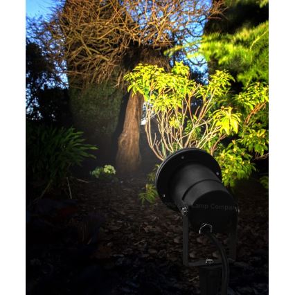 Lámpara exterior LED RGBW regulable BLAKE 1xGU10/4,8W/230V IP65 + mando a distancia