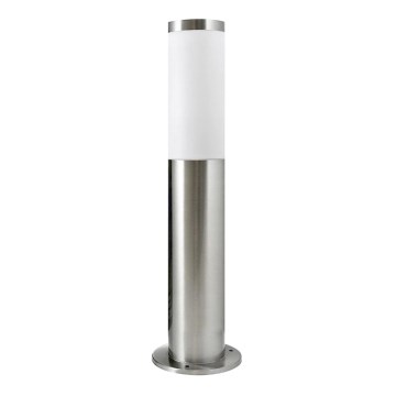 Lámpara exterior LIVIA 1xE27/10W/230V 45 cm IP44 plateada