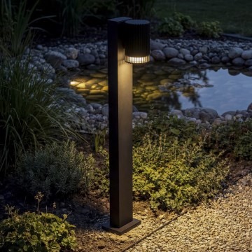 Lámpara exterior RADILO 1xGU10/11W/230V 50 cm IP44 negra