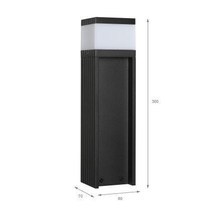 Lámpara exterior VESPER 1xG9/5W/230V IP44 30 cm negra