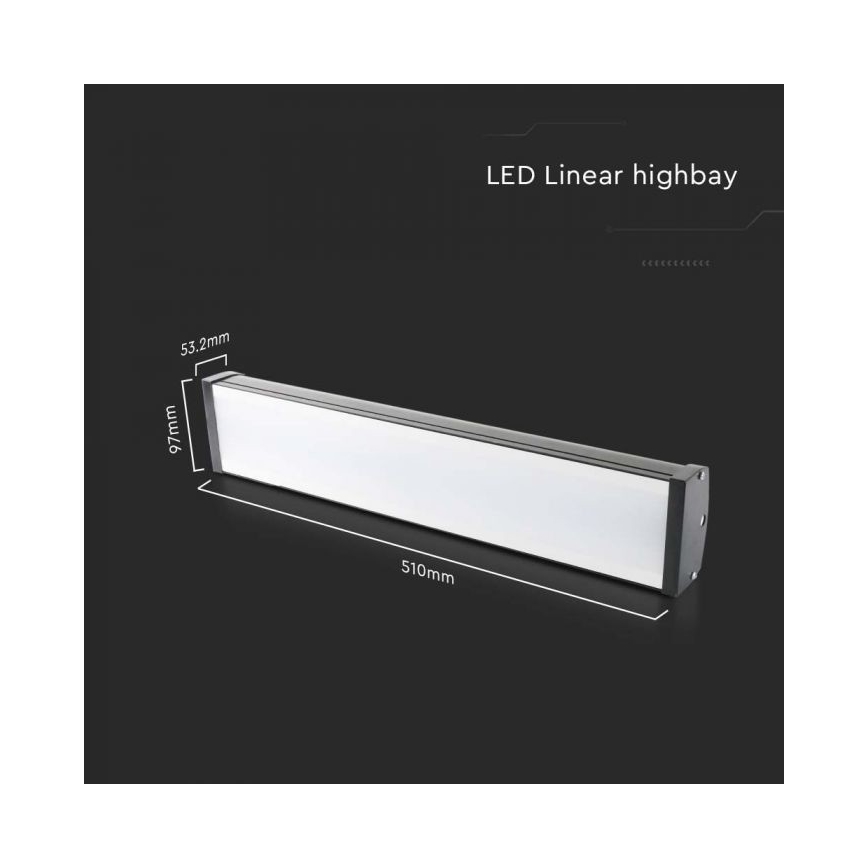 Lámpara industrial LED High Bay LED/100W/230V 6500K IP65