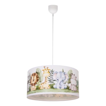 Lámpara infantil KIDS ROOM 1xE27/60W/230V Ø 40 cm — jungla