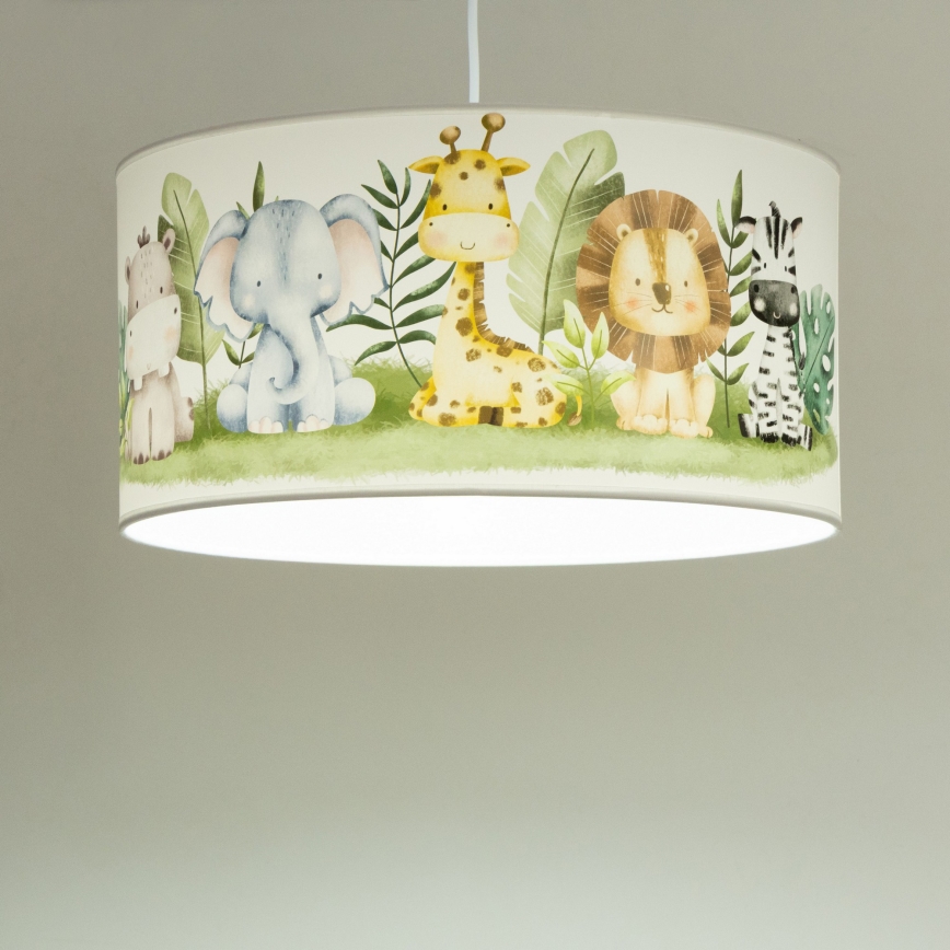 Lámpara infantil KIDS ROOM 1xE27/60W/230V Ø 40 cm — jungla
