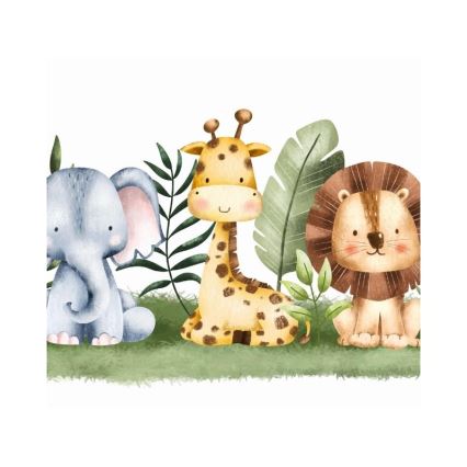Lámpara infantil KIDS ROOM 1xE27/60W/230V Ø 40 cm — jungla