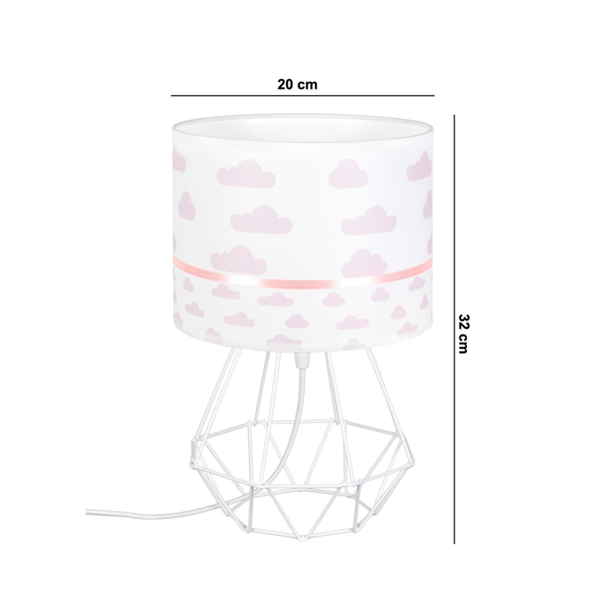 Lámpara infantil PIKKI 1xE27/60W/230V rosa