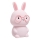 Lámpara infantil táctil regulable LED RGBW FLORKA LED/1W/5V USB 1200 mAh conejito rosa