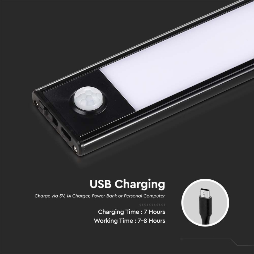 Lámpara LED bajo el mueble de cocina con sensor LED/2,5W/5V 3000K
