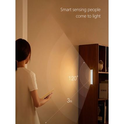 Lámpara LED bajo mueble de cocina CABINET-4 con sensor PIR LED/1,5W/230V 1100mAh 4000K