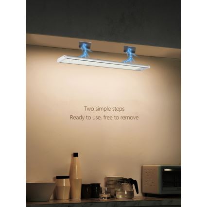 Lámpara LED bajo mueble de cocina CABINET-4 con sensor PIR LED/1,5W/230V 1100mAh 4000K