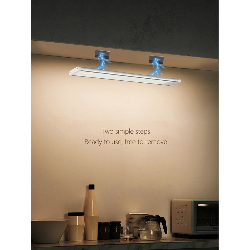 Lámpara LED bajo mueble de cocina CABINET-4 con sensor PIR LED/1,5W/230V 1100mAh 4000K