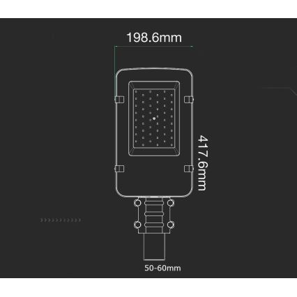 Lámpara LED para exterior CHIP SAMSUNG LED/30W/230V 6400K IP65