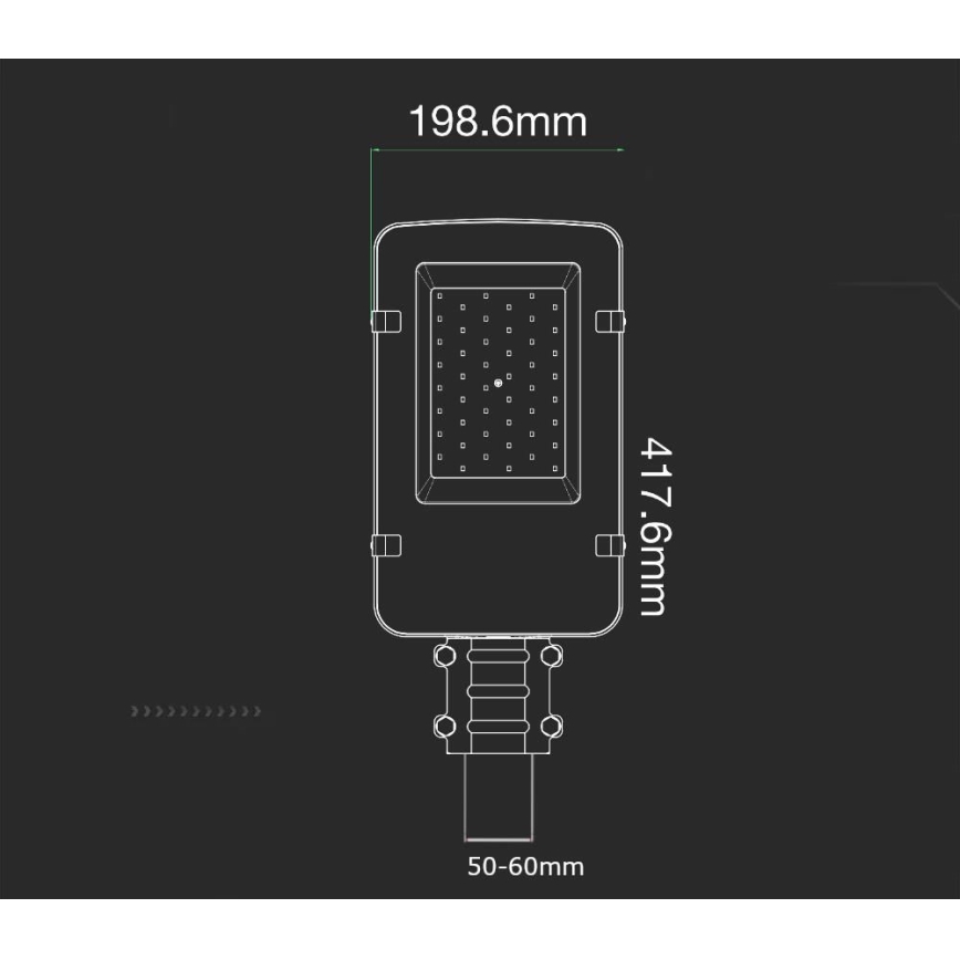 Lámpara LED para exterior CHIP SAMSUNG LED/30W/230V 6400K IP65