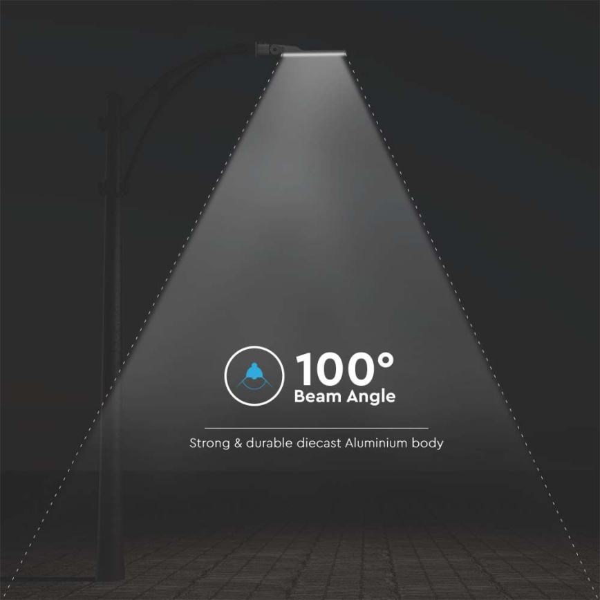 Lámpara LED para exterior CHIP SAMSUNG LED/50W/230V 6500K IP65 gris