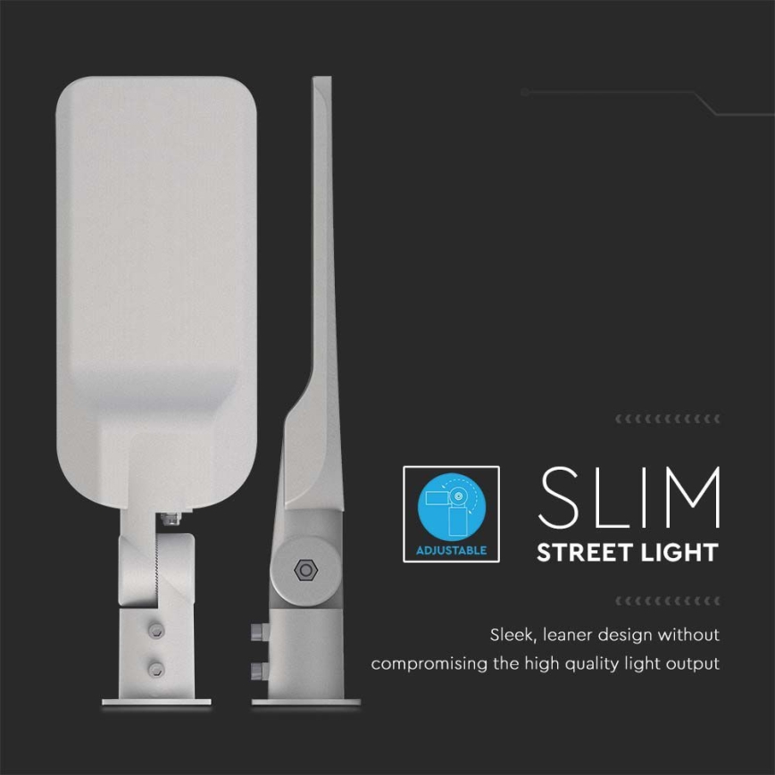 Lámpara LED para exterior CHIP SAMSUNG LED/50W/230V 6500K IP65 gris