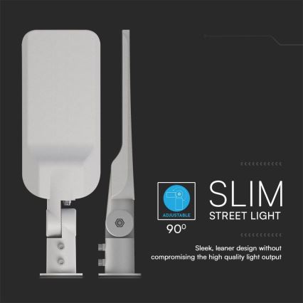 Lámpara LED para exterior con sensor crepuscular CHIP SAMSUNG LED/100W/230V 4000K IP65 gris