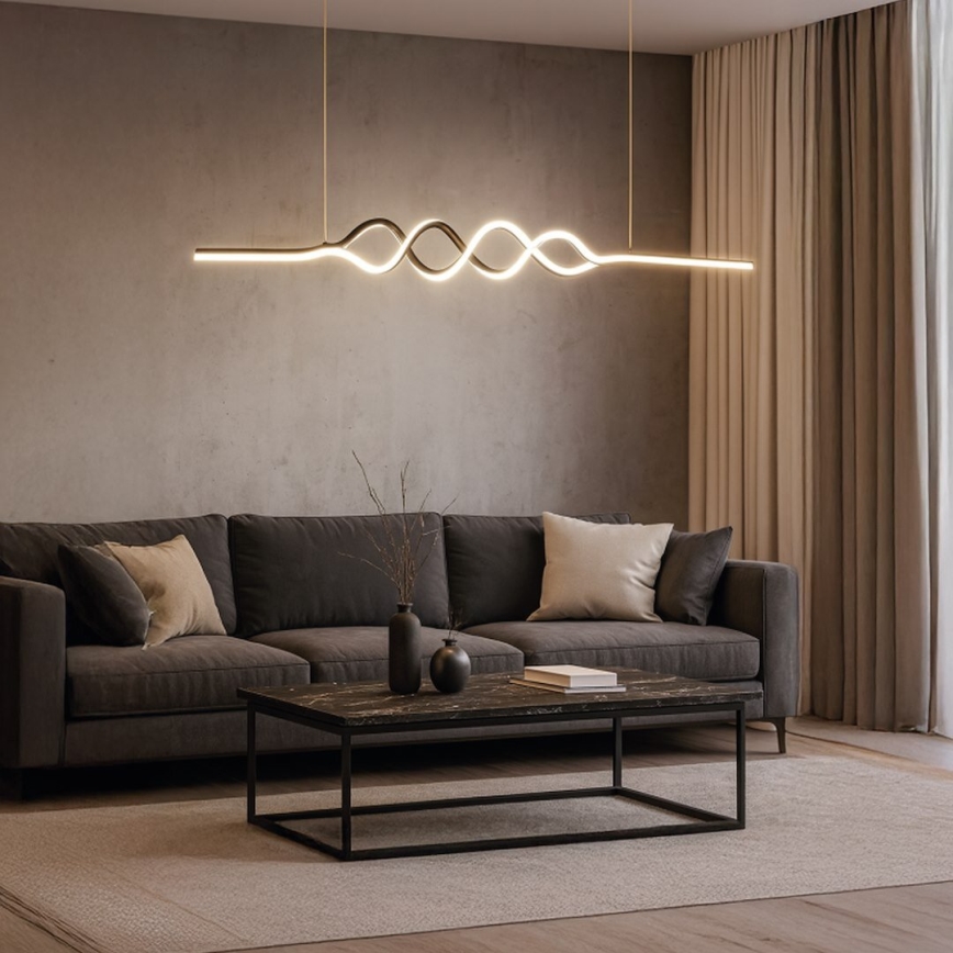Lámpara LED colgante ANCONA LED/36W/230V dorado