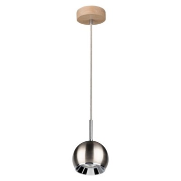 Lámpara LED colgante BALL WOOD 1xGU10/5W/230V roble mate