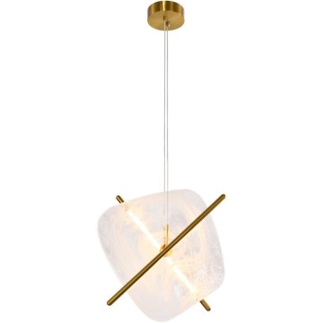 Lámpara LED colgante con cable RELAX LED/15W/230V dorada/blanca