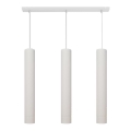 Lámpara LED colgante con cable TUBA 3xGU10/4,8W/230V blanca