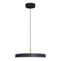 Lámpara LED colgante DISC LED/38W/230V diá. 45 cm negro