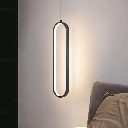Lámpara LED colgante LED/13W/230V 3000K negro
