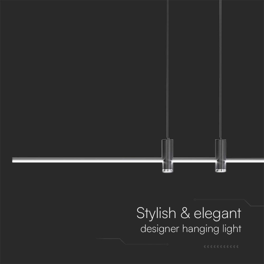 Lámpara LED colgante LED/19W/230V 3000K negro