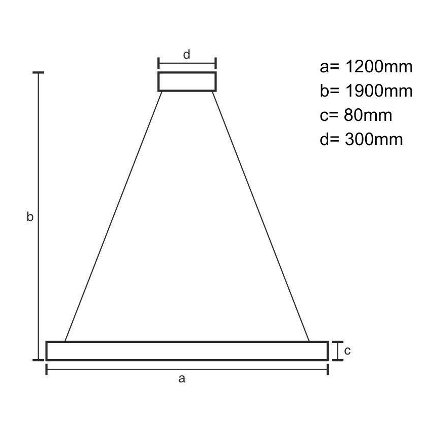 Lámpara LED colgante LED/22W/230V 4000K 120 cm ceniza/madera maciza
