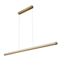 Lámpara LED colgante LED/22W/230V 4000K 120 cm ceniza/madera maciza