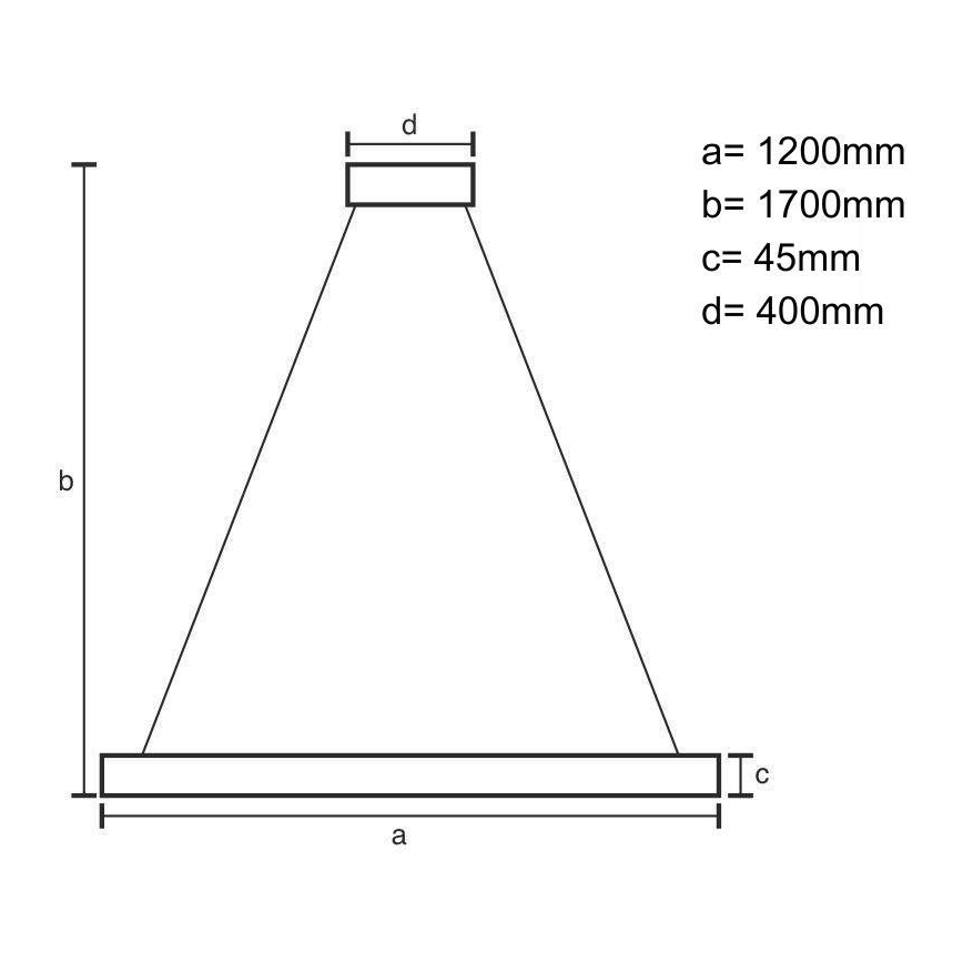 Lámpara LED colgante LED/22W/230V 4000K 120 cm haya/madera maciza