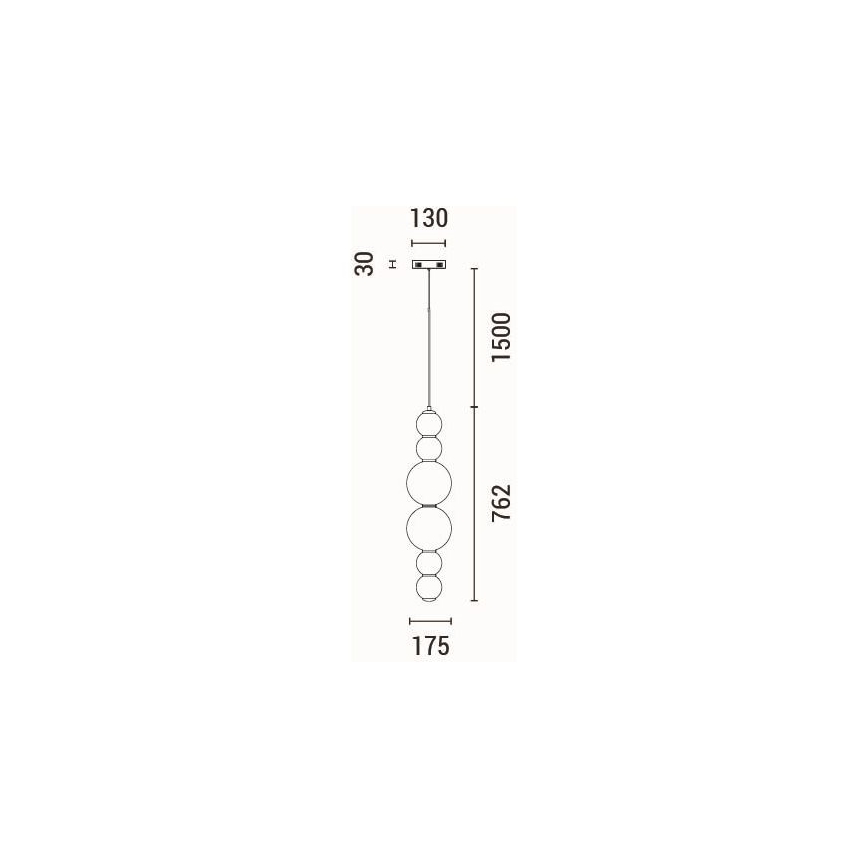 Lámpara LED colgante LED/24W/230V 3000K