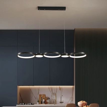 Lámpara LED colgante LED/38W/230V 3000K negro
