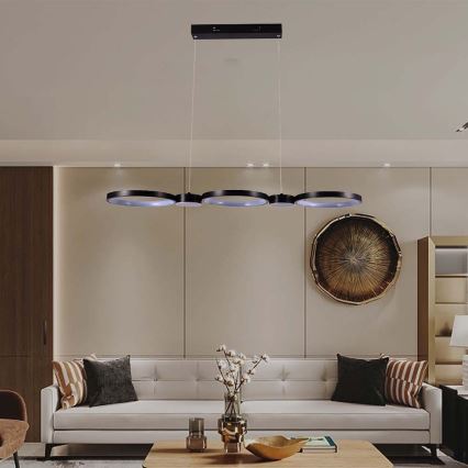 Lámpara LED colgante LED/38W/230V 3000K negro