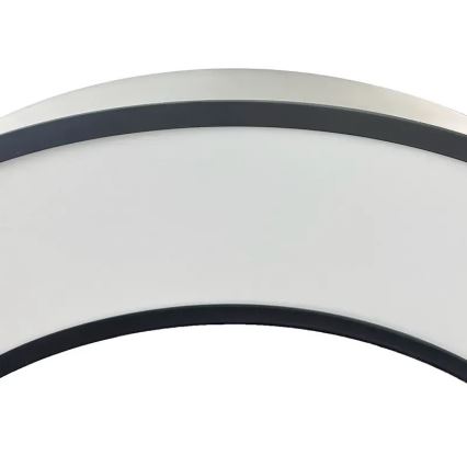 Lámpara LED colgante LED/50W/230V 4000K diá. 100 cm negro