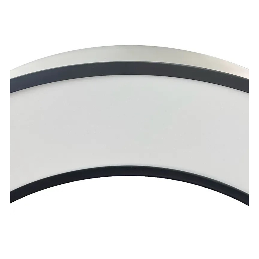 Lámpara LED colgante LED/50W/230V 4000K diá. 100 cm negro