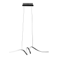 Lámpara LED colgante LOOP LED/28W/230V negro