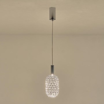 Lámpara LED colgante PERFORATO LED/6,3W/230V 3000K cromo brillante diá. 13 cm