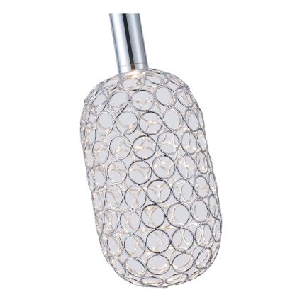 Lámpara LED colgante PERFORATO LED/6,3W/230V 3000K cromo brillante diá. 13 cm