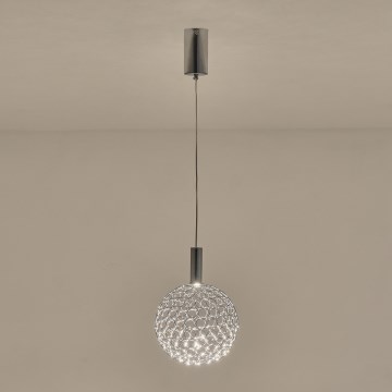 Lámpara LED colgante PERFORATO LED/6,3W/230V 3000K cromo brillante diá. 20 cm