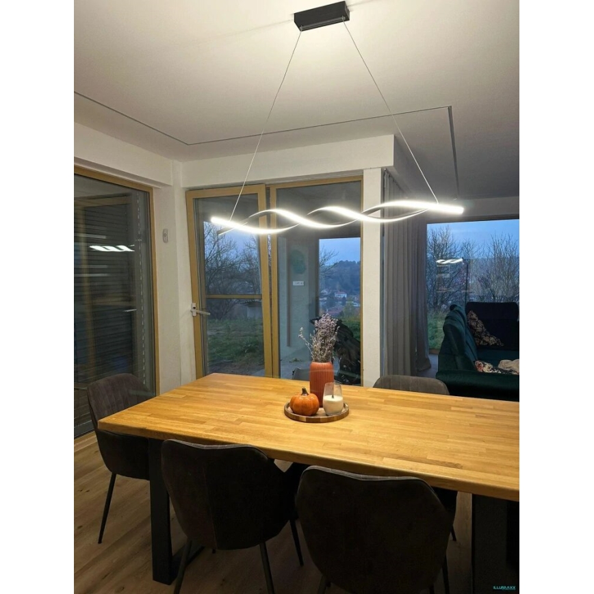 Lámpara LED colgante TWIST LED/37W/230V 4000K 120 cm dorado