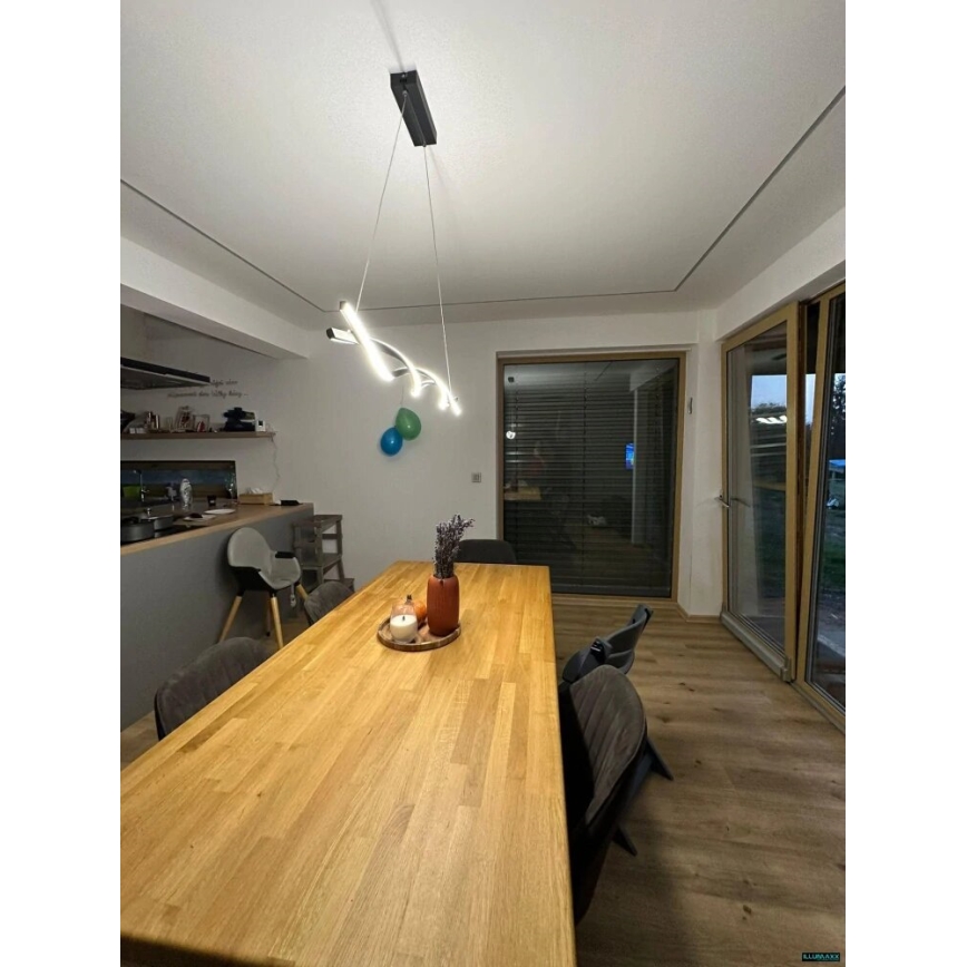 Lámpara LED colgante TWIST LED/37W/230V 4000K 120 cm dorado