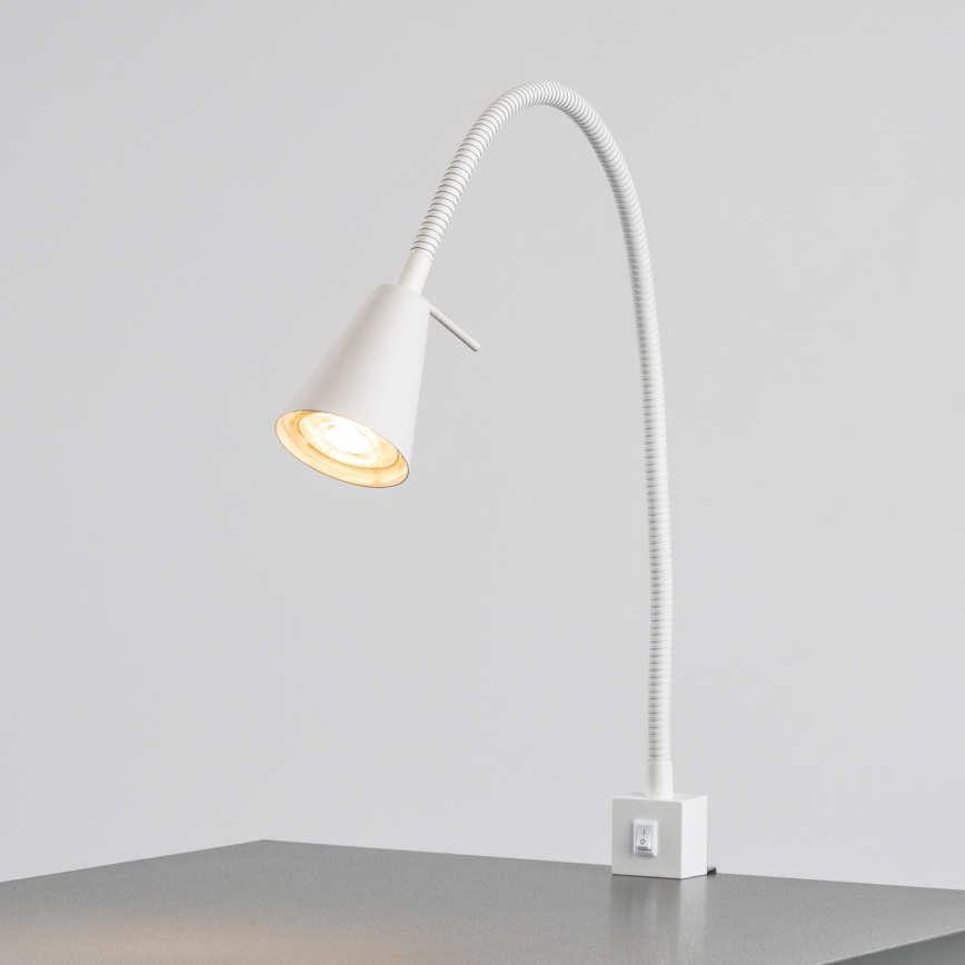 Lámpara LED con clip 1xGU10/4,7W/230V blanca